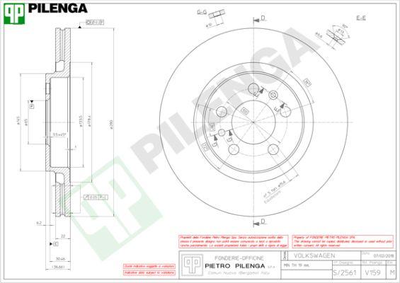 Pilenga V159 - Тормозной диск autospares.lv