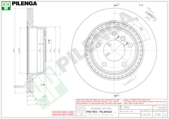 Pilenga V108 - Тормозной диск autospares.lv