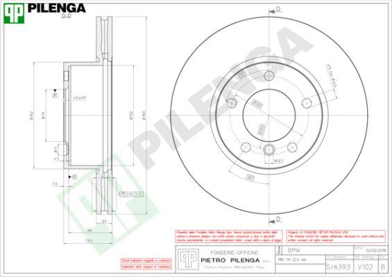 Pilenga V102 - Тормозной диск autospares.lv