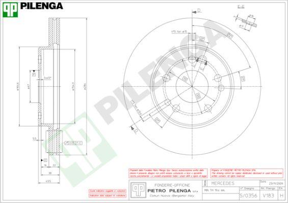 Pilenga V183 - Тормозной диск autospares.lv