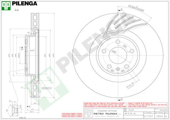 Pilenga V846 - Тормозной диск autospares.lv