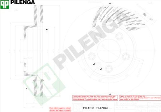 Pilenga V858L - Тормозной диск autospares.lv