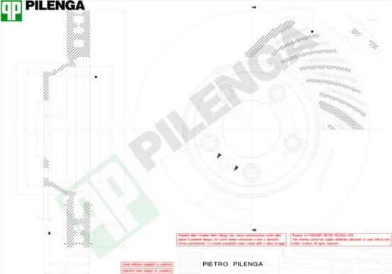 Pilenga V857L - Тормозной диск autospares.lv