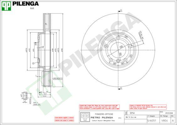 Pilenga V804 - Тормозной диск autospares.lv