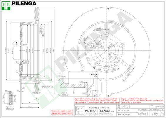 Pilenga V394 - Тормозной диск autospares.lv