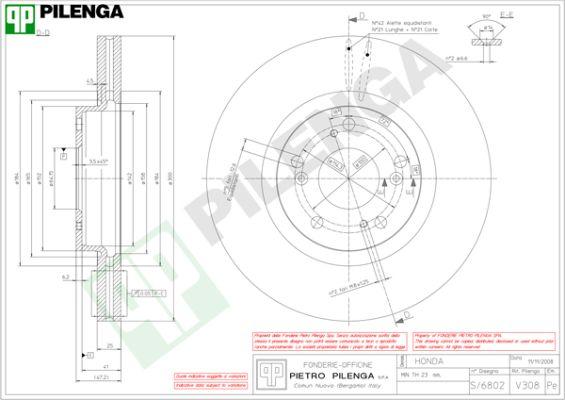 Pilenga V308 - Тормозной диск autospares.lv