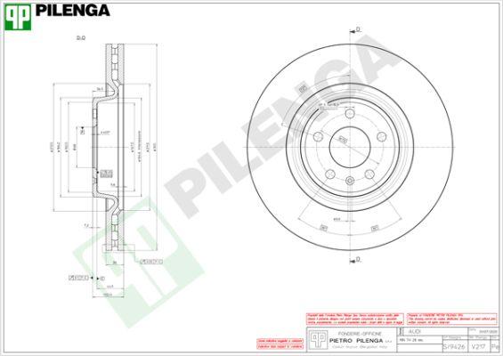 Pilenga V217 - Тормозной диск autospares.lv