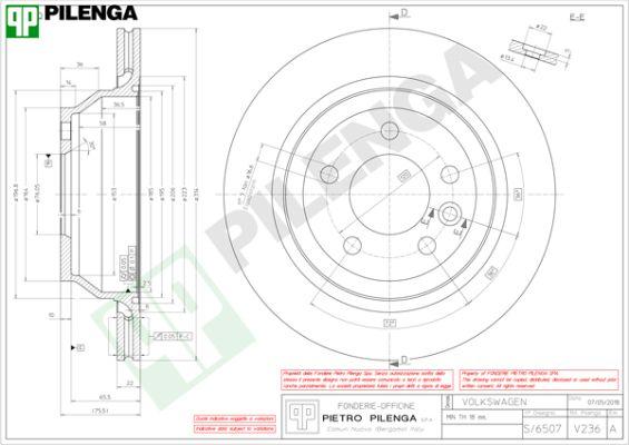 Pilenga V236 - Тормозной диск autospares.lv