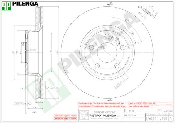 Pilenga V238 - Тормозной диск autospares.lv