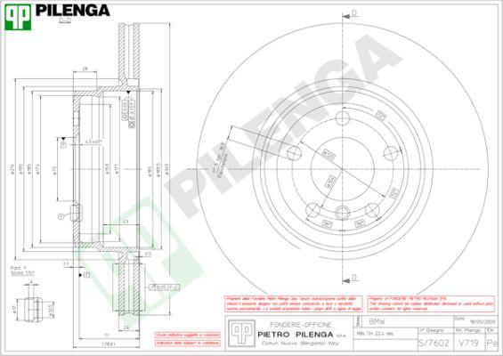 Pilenga V719 - Тормозной диск autospares.lv