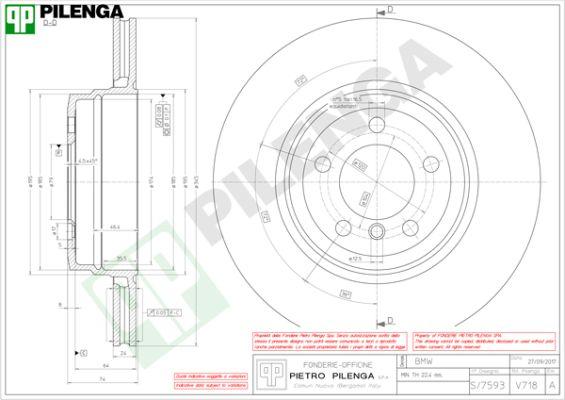 Pilenga V718 - Тормозной диск autospares.lv