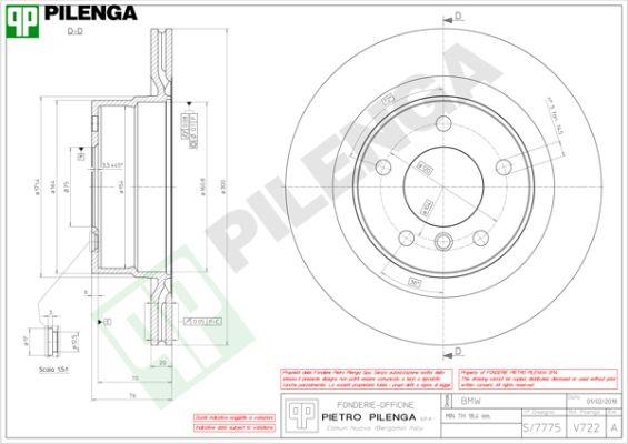 Pilenga V722 - Тормозной диск autospares.lv