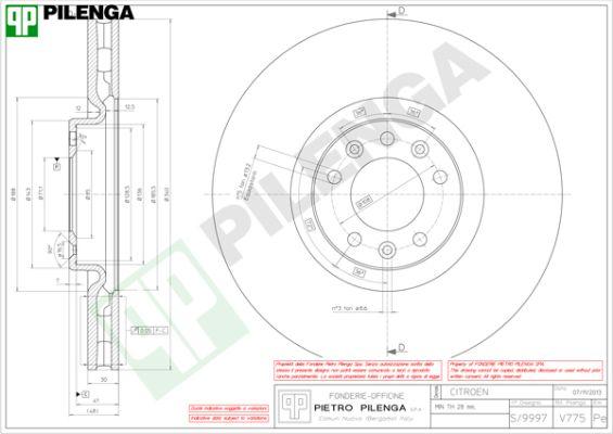 Pilenga V775 - Тормозной диск autospares.lv