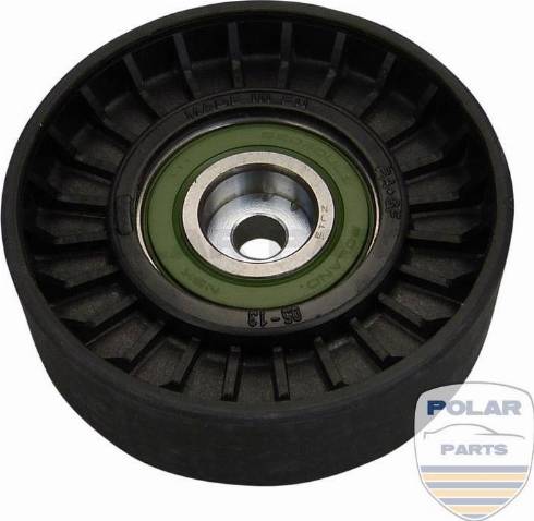 PolarParts 10004640 - Ролик, поликлиновый ремень autospares.lv