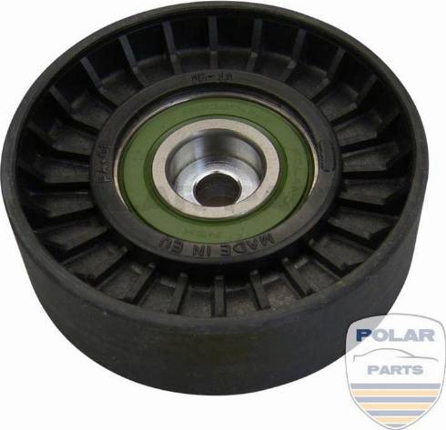 PolarParts 10004641 - Ролик, поликлиновый ремень autospares.lv