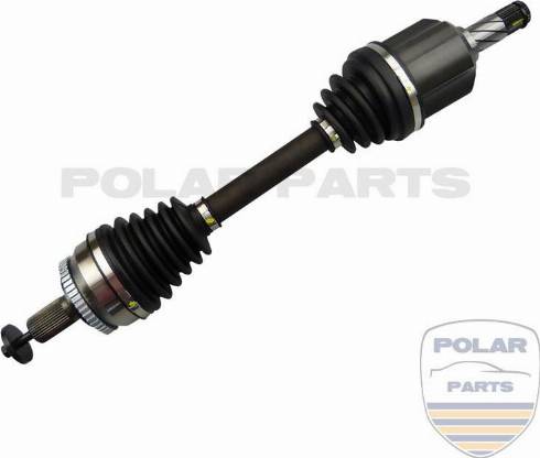 PolarParts 10004117 - Приводной вал autospares.lv