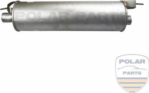 PolarParts 10004318 - Глушитель выхлопных газов, конечный autospares.lv