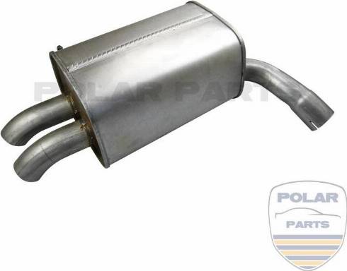 PolarParts 10004338 - Глушитель выхлопных газов, конечный autospares.lv