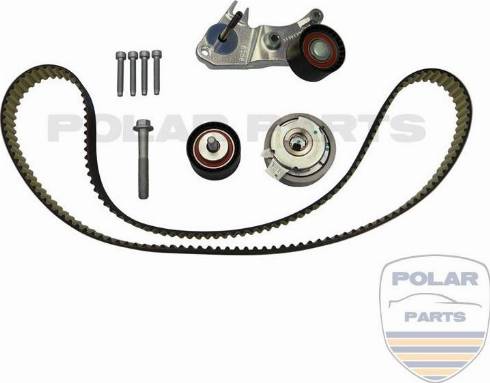 PolarParts 10004733 - Комплект зубчатого ремня ГРМ autospares.lv