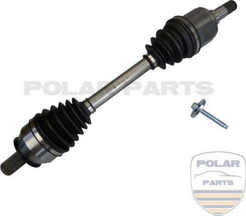 PolarParts 10005401 - Приводной вал autospares.lv