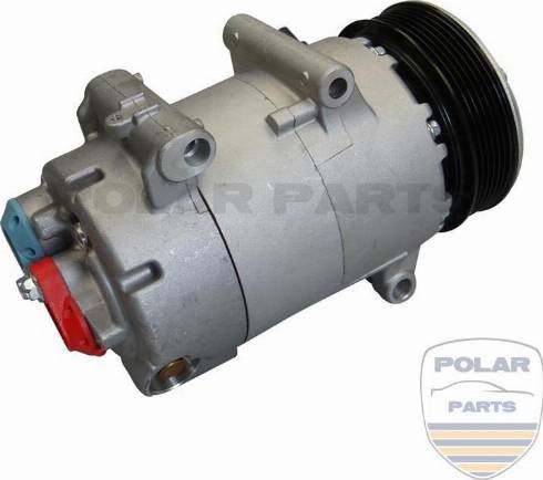 PolarParts 10005023 - Компрессор кондиционера autospares.lv