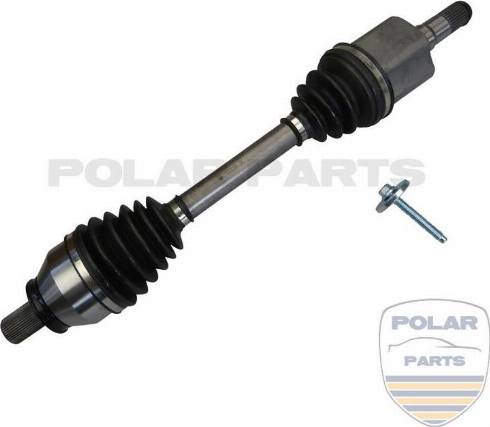 PolarParts 10005395 - Приводной вал autospares.lv