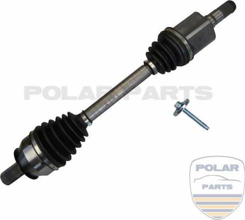 PolarParts 10005396 - Приводной вал autospares.lv