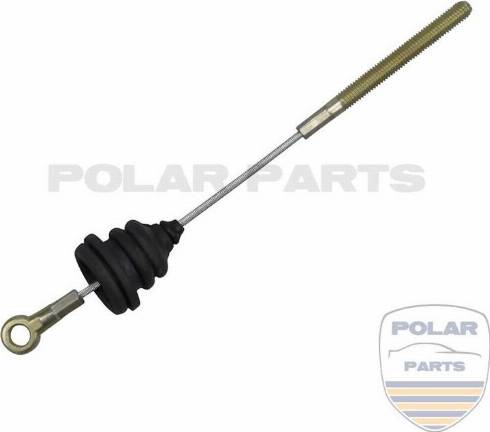 PolarParts 10000649 - Тросик, cтояночный тормоз autospares.lv