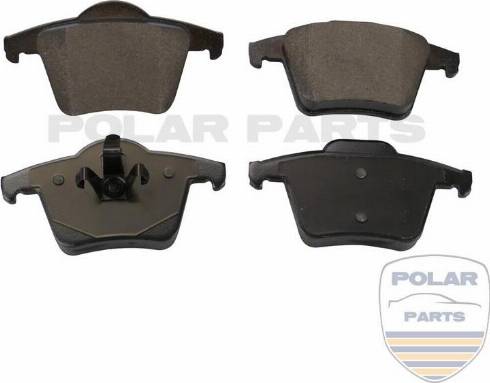 PolarParts 10000643 - Тормозные колодки, дисковые, комплект autospares.lv