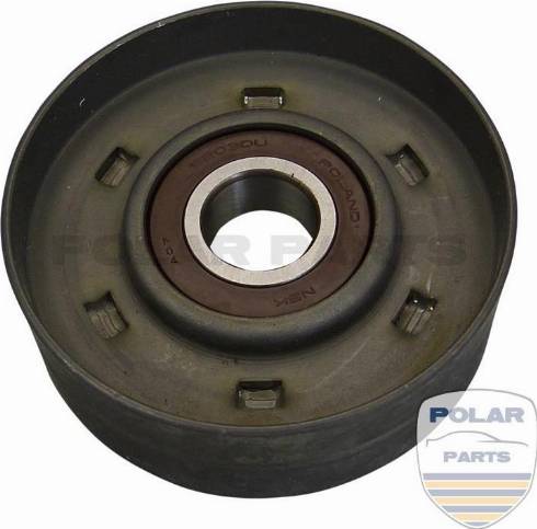 PolarParts 10000098 - Ролик, поликлиновый ремень autospares.lv