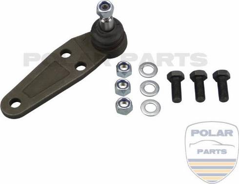 PolarParts 10000182 - Шаровая опора, несущий / направляющий шарнир autospares.lv