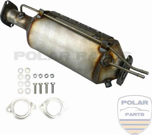 PolarParts 10001462 - Сажевый / частичный фильтр, система выхлопа ОГ autospares.lv