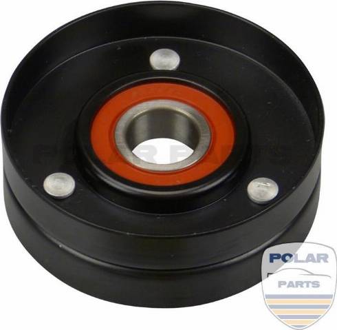 PolarParts 10001295 - Ролик, поликлиновый ремень autospares.lv