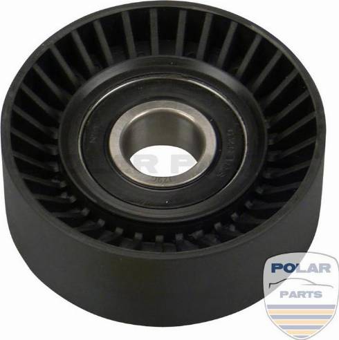 PolarParts 10001292 - Ролик, поликлиновый ремень autospares.lv