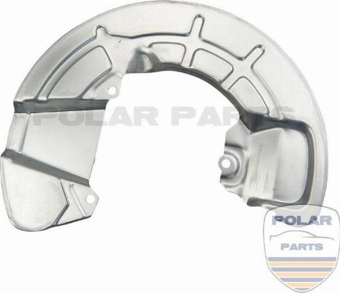 PolarParts 10001210 - Отражатель, защита, тормозной диск autospares.lv