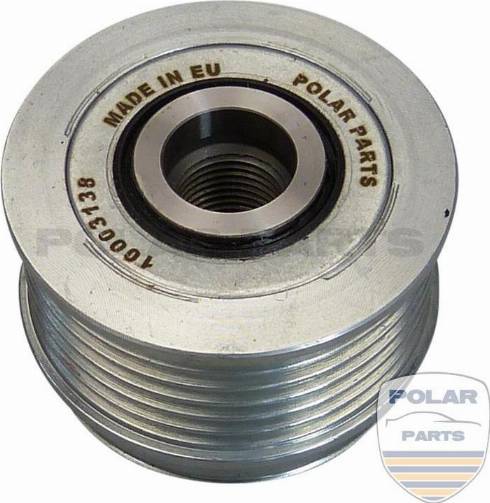 PolarParts 10003138 - Шкив генератора, муфта autospares.lv