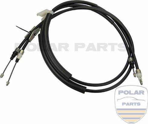 PolarParts 10003290 - Тросик, cтояночный тормоз autospares.lv