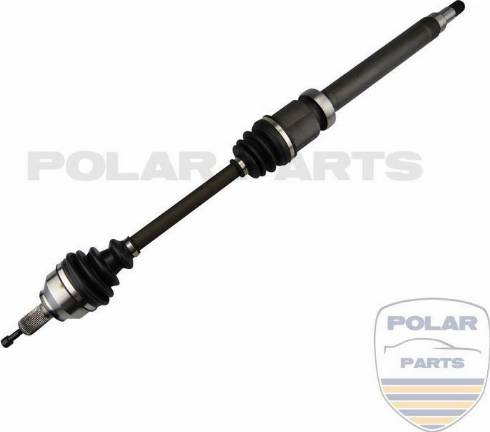 PolarParts 10002696 - Приводной вал autospares.lv