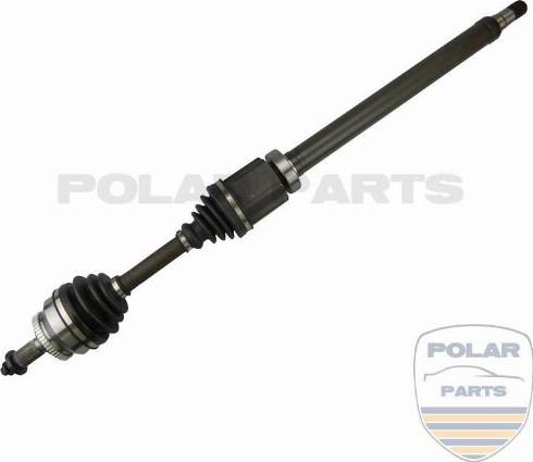 PolarParts 10002304 - Приводной вал autospares.lv