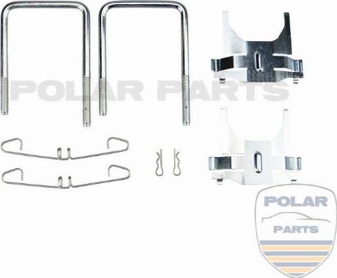 PolarParts 10002743 - Комплектующие, тормозные колодки autospares.lv