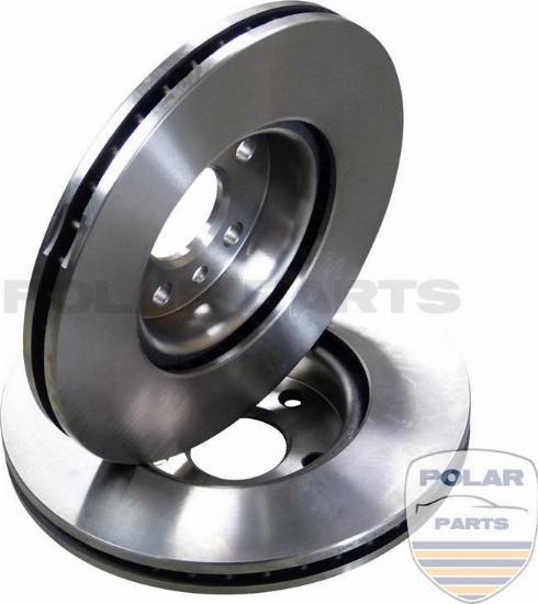 PolarParts 20000134 - Тормозной диск autospares.lv