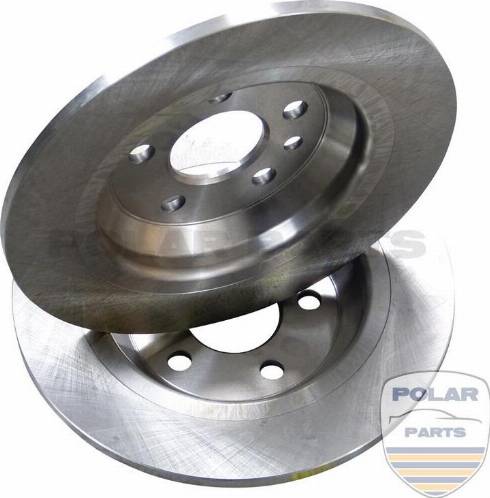 PolarParts 20000138 - Тормозной диск autospares.lv