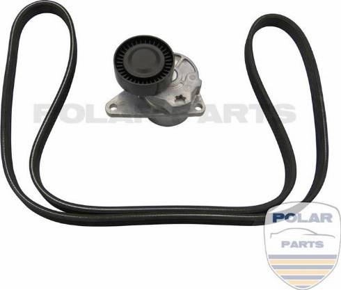 PolarParts 20001120 - Поликлиновый ременный комплект autospares.lv