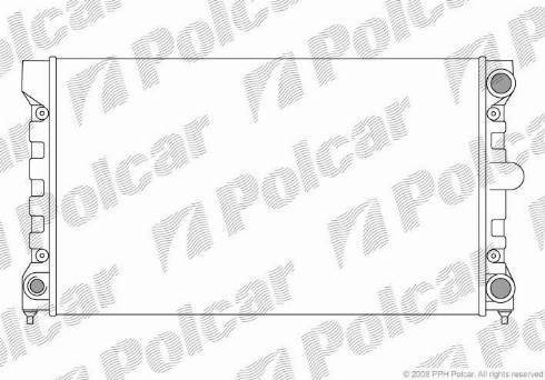 Polcar 954608-4 - Радиатор, охлаждение двигателя autospares.lv