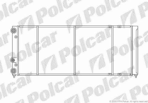 Polcar 954608-6 - Радиатор, охлаждение двигателя autospares.lv