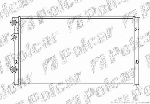 Polcar 954608-8 - Радиатор, охлаждение двигателя autospares.lv