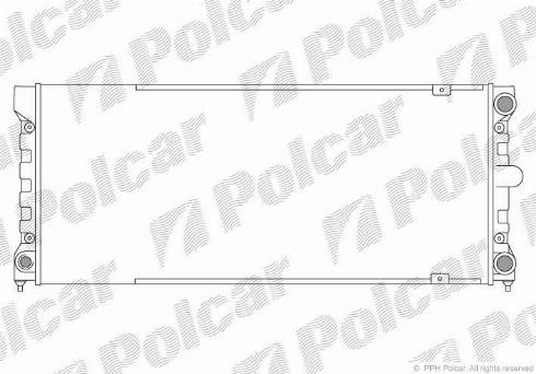 Polcar 954608-2 - Радиатор, охлаждение двигателя autospares.lv