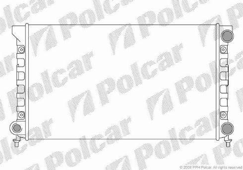 Polcar 954608A4 - Радиатор, охлаждение двигателя autospares.lv