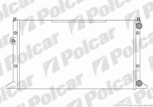 Polcar 9541083X - Радиатор, охлаждение двигателя autospares.lv