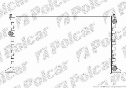 Polcar 954108A3 - Радиатор, охлаждение двигателя autospares.lv